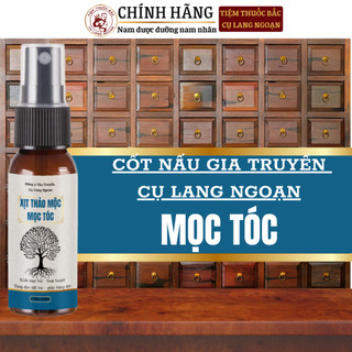 Xịt mọc tóc gia truyền Cụ Lang Ngoạn chống rụng tóc sau sinh, rụng tóc trung niên, tóc thưa, chân tóc yếu chai 50ml