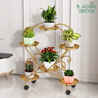 Kệ sắt để chậu hoa, cây cảnh, trong nhà và ngoài trời nhiều tầng tạo sự gọn gàng, hình trái tim BD17