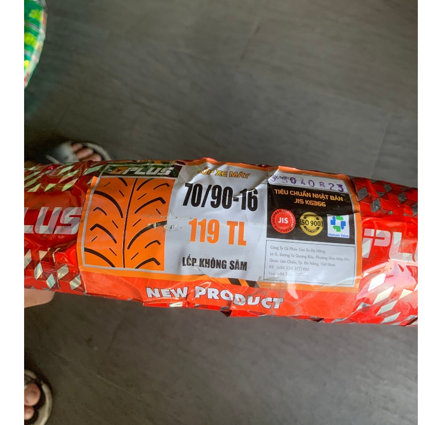 Lốp DPLUS 70/90-16 vỏ trước Nouvo, Hayate, Impulse