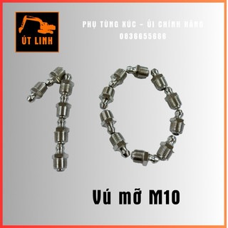 Vú mỡ Vú bơm mỡ bò M10 inox trắng