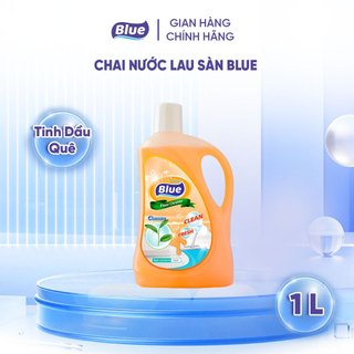 Nước Lau Sàn Blue Hàn Quốc chai 1L Hương Cam Quế - Khử Mùi - Diệt Khuẩn - Đuổi muỗi