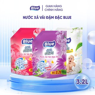 Nước Xả Vải Blue Hàn Quốc Hương dịu nhẹ an toàn cho mọi làn da - Túi 3,2L