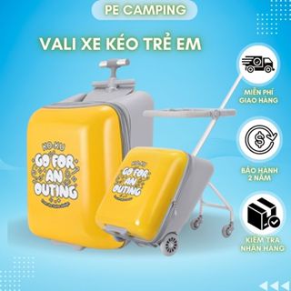 Vali trẻ em cao cấp Pehouse tích hợp xe đẩy có khóa số bảo mật