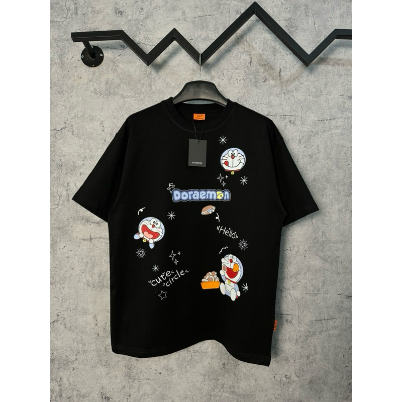 Áo thun CIRCLE Doremon form âu vải cotton dày in dtg - Streetwears SG