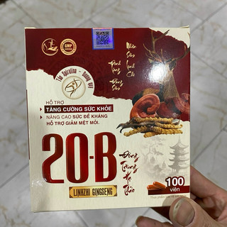 Vitamin 20B WITH GINSENG _ 20B Linhzhi GINSENG Đông trùng hạ thảo - Hỗ trợ tăng cường sức đề kháng,bồi bổ sức khỏe