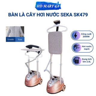Bàn là cây hơi nước SEKA SK-479 kèm bàn ủi, công suất 2000W, dung tích 2.0L, dễ dàng sử dụng, phù hợp với mọi loại vải