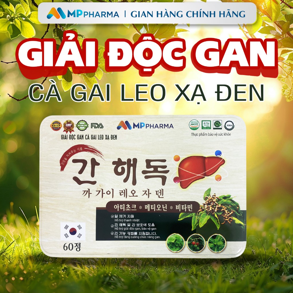 [Mẫu mới 2024] GIẢI ĐỘC Gan Cà Gai Leo Xạ Đen ,thải độc gan, hạ men gan , thanh nhiệt, giảm mụn -liệu trình 2 tháng