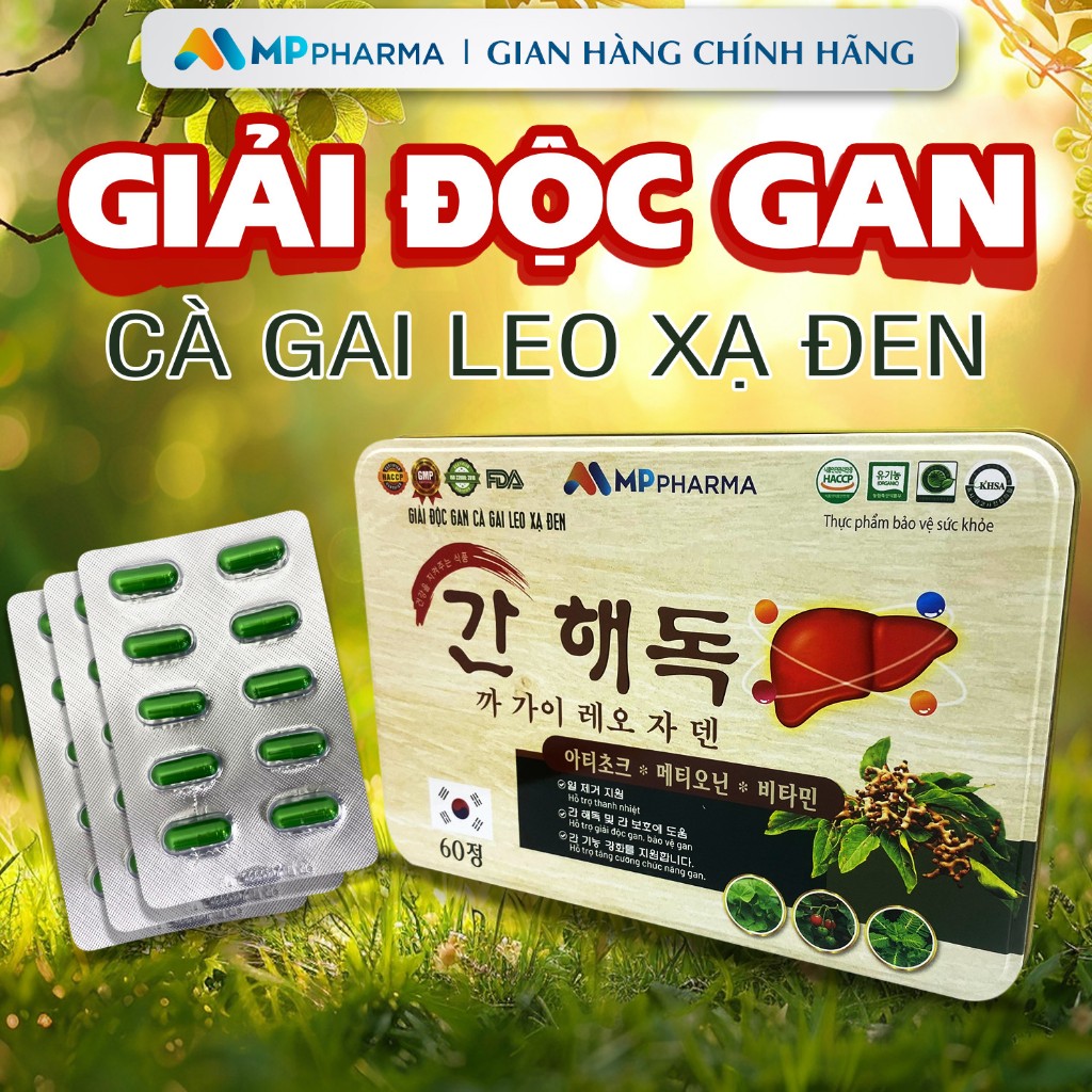 [Mẫu mới 2024] GIẢI ĐỘC Gan Cà Gai Leo Xạ Đen ,thải độc gan, hạ men gan , thanh nhiệt, giảm mụn -liệu trình 2 tháng