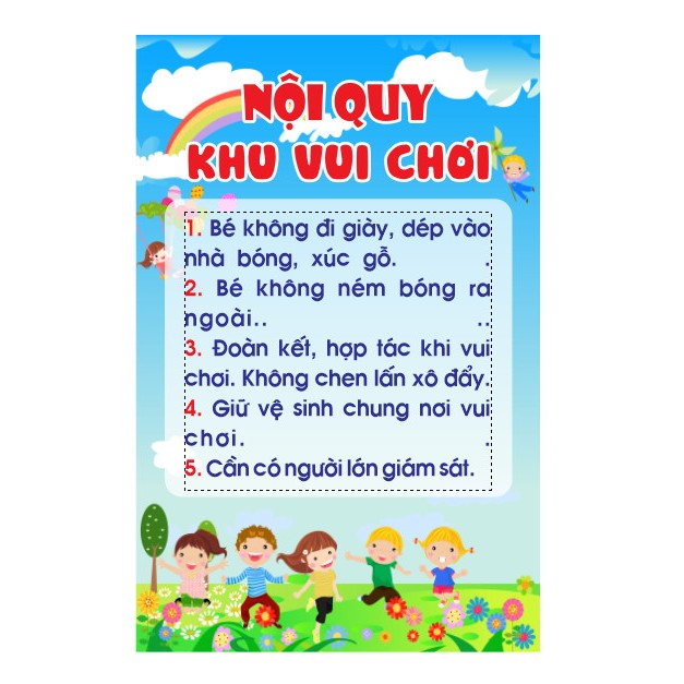 NỘI QUY KHU VUI CHƠI