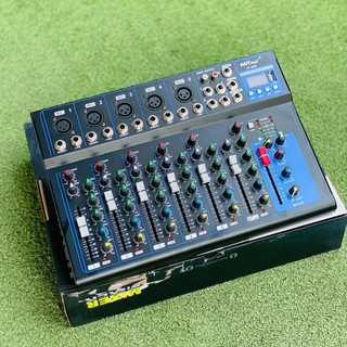 Bàn Trộn Mixer MTMax F7 BT - 7 Kênh Cao Cấp - Có Bluetooth, Chống Hú Tốt - Màn Hình Led Hiển Thị Thông Số