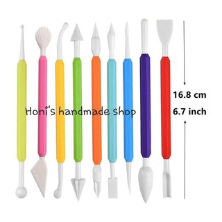 Bộ 8 cây 16 kiểu tạo hình đất sét handmade
