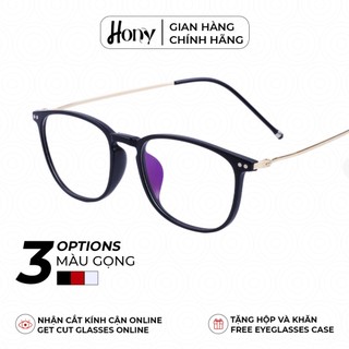 Mắt kính Unisex thời trang HONY - Gọng tròn bầu gọng tăm nhỏ cá tính