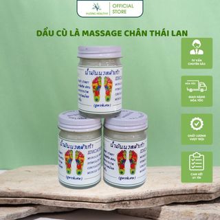 Dầu cù là Thái Lan massage huyệt bàn chân, Dầu xoa bóp xương khớp hũ lớn 50g