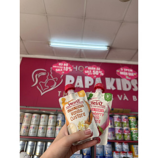 Váng sữa Heinz Custard túi 120g nắp vặn 8m+