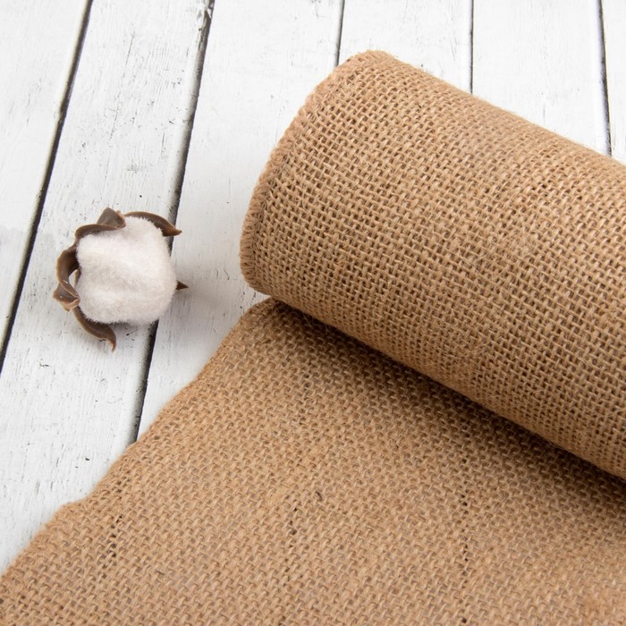 Vải bố đay thưa khổ 60cm 1m2 và 1m7 dùng trang trí, làm đồ hanmade trang trí trần khăn trải bàn