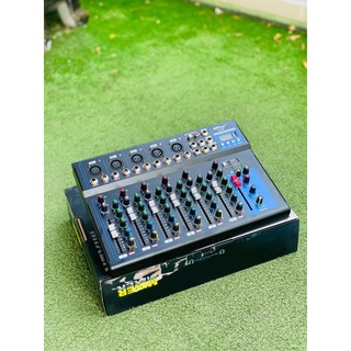 Bàn trộn Mixer MTMax F7 BT - 7 kênh cao cấp - Có bluetooth, chống hú tốt - Màn hình led hiển thị thông số