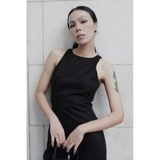 CoNIN-Yam Dress đầm cổ yếm dáng dài