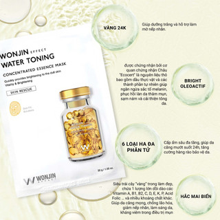 Mặt nạ Wonjin Mask Hàn Quốc cấp ẩm, dưỡng trắng, phục hồi da chuyên sâu - 1MASK