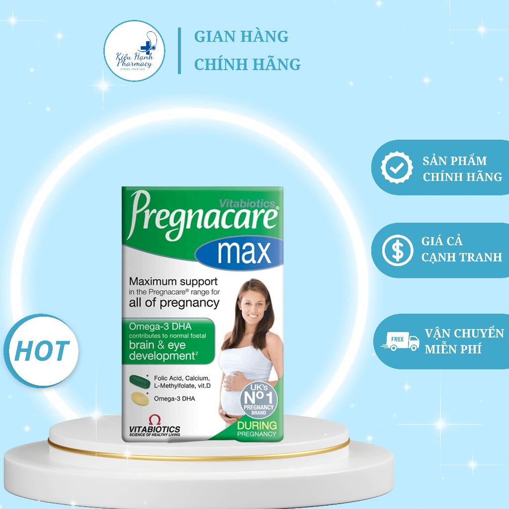 Viên Uống Vitamin Bầu Pregnacare Max Vitabiotics Hộp 84 Viên