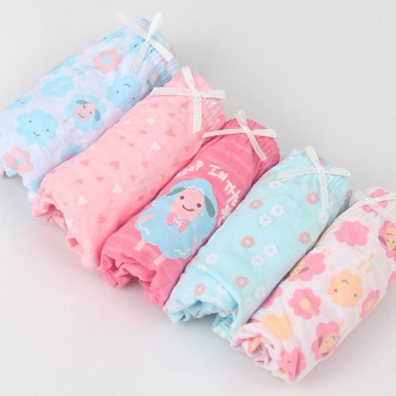 Sét 5 Quần lót bé gái Hàn Quốc 9_40kg