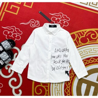 Áo somi trắng icomming cho bé trai , gái , áo cổ bẻ trẻ em unisex , Kid_genz