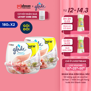 Bộ 2 GLADE Sáp Thơm Hương Anh Đào Lily 180gx2