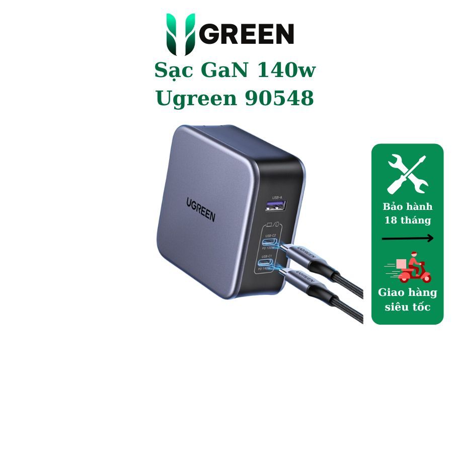 Củ sạc nhanh GaN Nexode 140W Ugreen 90548