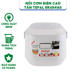 Nồi cơm điện cao tần Tefal RK604165 - Dung tích 0.7 lít - Công suất 800W - Hàng chính hãng - Bảo hành 24 tháng