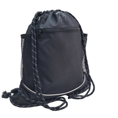 Balo dây rút TROY IRS thể thao phối ngăn lưới bên hông, size lớn 47cm , chất vải bố pvc dày chống thấm