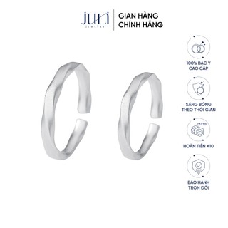 Nhẫn đôi Nam Nữ cao cấp 100% bằng bạc Ý, phong cách sang trọng dành cho các cặp đôi Yêu Nhau | ND660 JULI JEWELRY