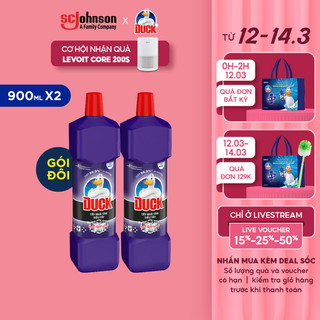DUCK Tẩy Rửa Nhà Tắm Siêu Tẩy Pro Gói Đôi 900ml x 2