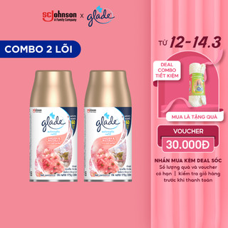  Bộ 2 Glade Lõi Xịt Tự Động Anh Đào Lily 175G