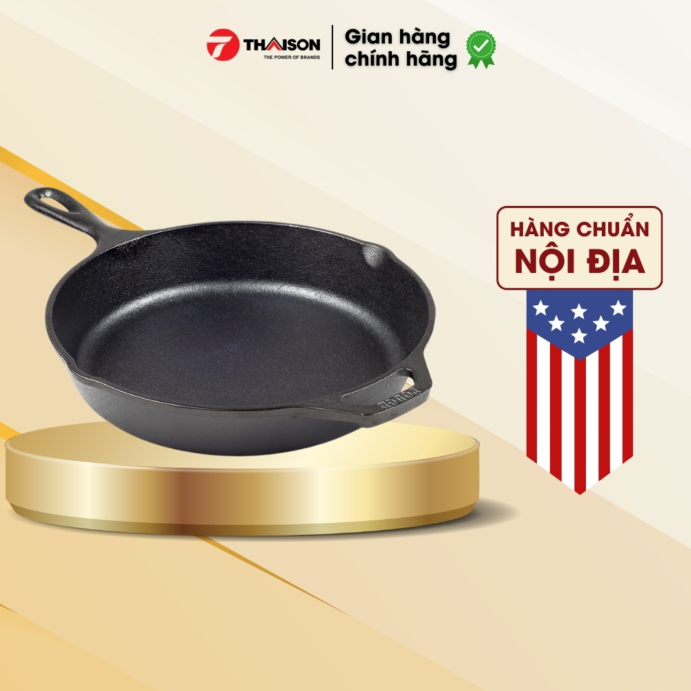 [Chính hãng LOGDE - MỸ] Chảo gang Lodge L8SK3 26.04cm. Chảo dùng nướng, chiên, xào, áp chảo thực phẩ