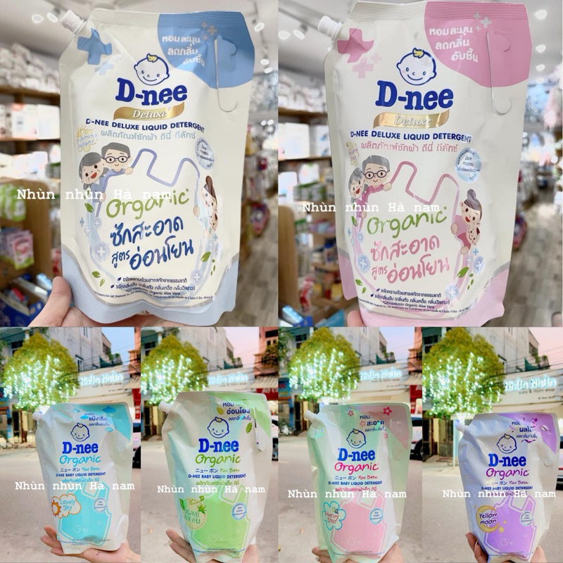 Nước Giặt Dnee Organic Dnee Deluxe - Nước Giặt Xả Quần Áo D