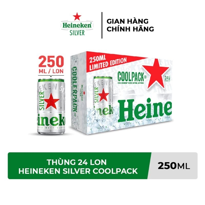 Bia Heineken Bac 250ml x 24