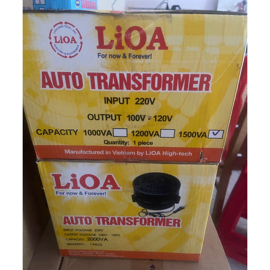 BIẾN ÁP TỰ NGẪU LIOA 2000VA - Điện áp vào 1 pha: 220v-Điện áp ra 1 pha: 100v - 120v Dùng cho các thi