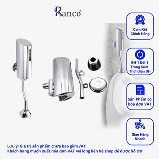 Bộ Van Tiểu Cảm Ứng Xả Tiểu NamTự Động Bồn Tiểu Cảm Ứng Nam RANCO ,Đường Nước Âm Tường  - R08407