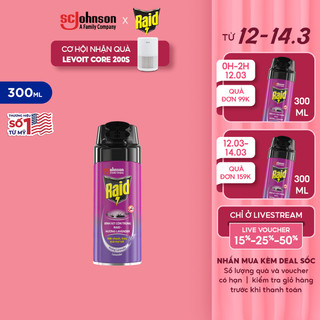 RAID Bình xịt côn trùng Hương Lavender 300ML - DN