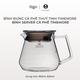 Bình Đựng Cà Phê Thuỷ Tinh Timemore, Origami 360ml, 470ml, 600 ml - Bình server cà phê Timemore