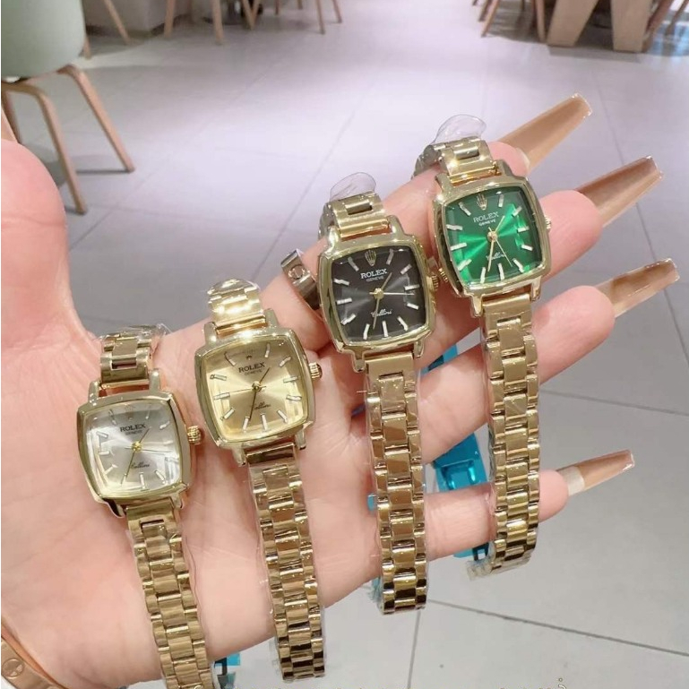 Đồng Hồ Đeo Tay Nữ Rolex Thanh Lịch 28mm, Đồng Hồ Nữ Thạch Anh Rolex Sang Trọng