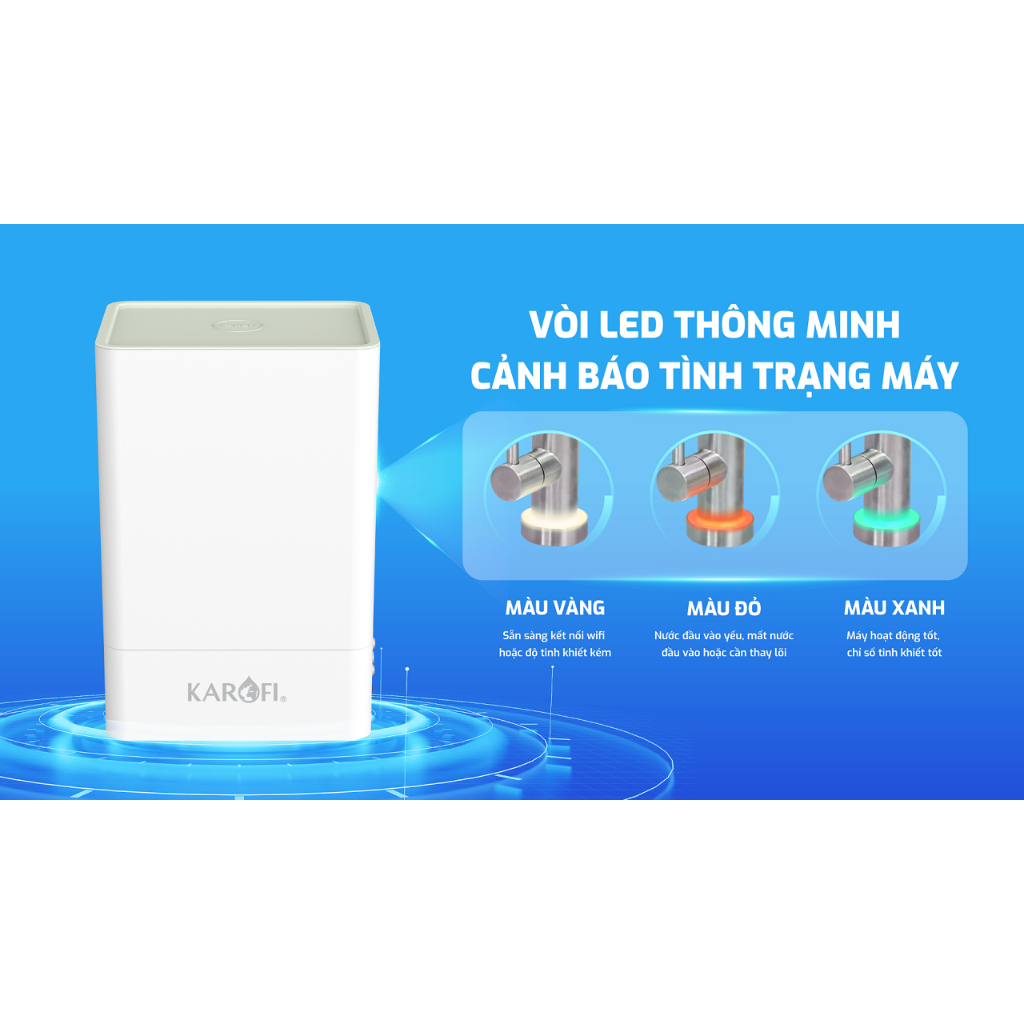 Máy Lọc Nước Karofi KAQ-U98 Mẫu Mới Âm Tủ Để Gầm, Thiết Kế Sang Trọng, Bảo Hành 3 Năm Tại Nhà, Có Vỏ An Toàn Vệ Sinh