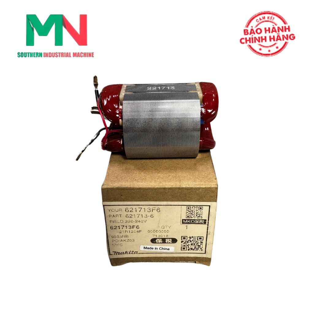 Stator máy mài 100mm 9553NB Makita 621713-6 - Phụ tùng Makita chính hãng