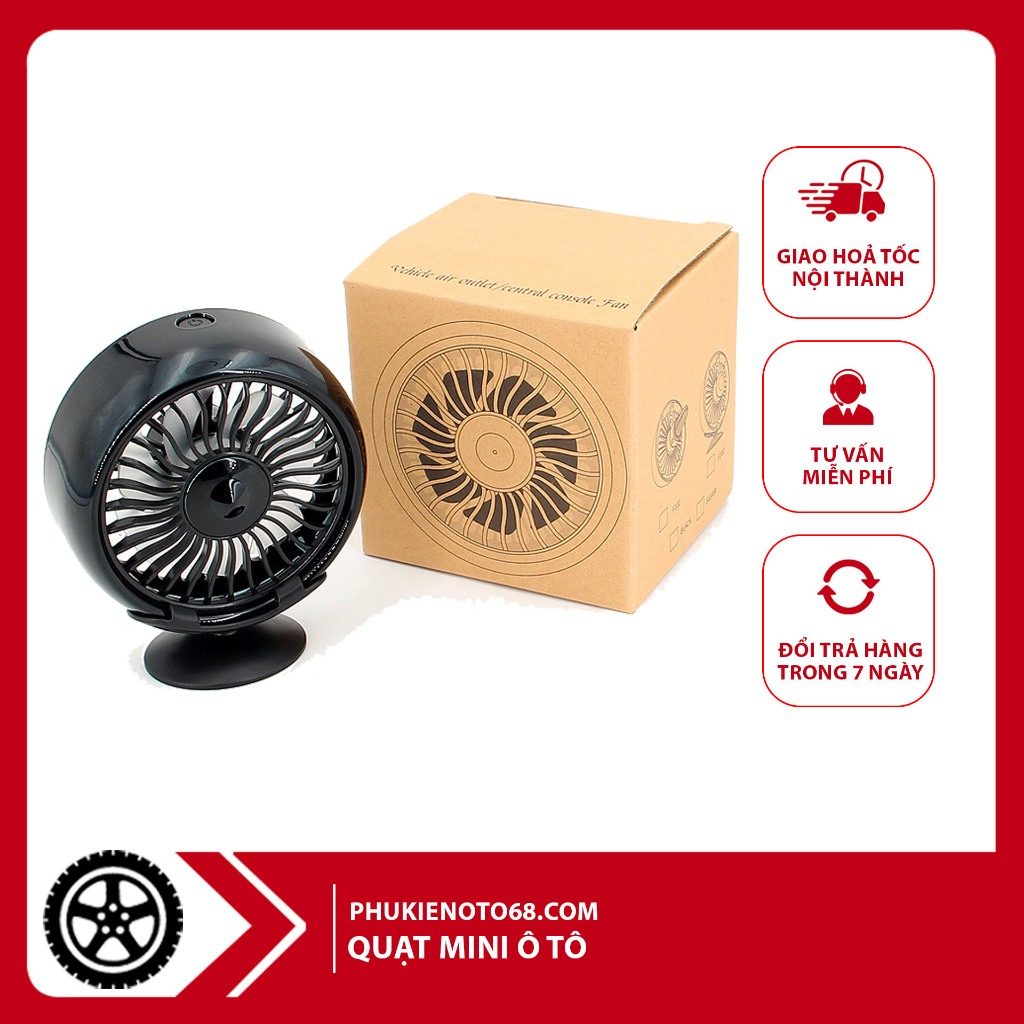 Quạt ô tô mini để xe .Gắn cửa gió điều hòa, kết hợp đèn led. Giúp xe hơi tiết kiệm nhiên liệu hơn khi thời tiết nóng