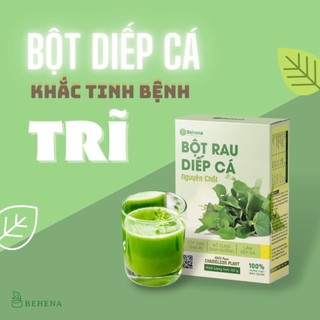 Bột Diếp Cá Behena 50g Giảm Mỡ Giảm Cân, Lợi Tiểu, Giải Độc, Tăng Cường Sức Đề Kháng, hộp 20 gói