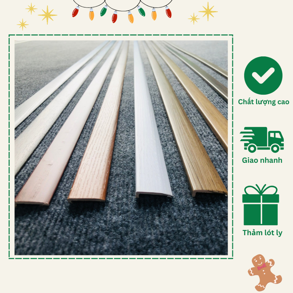 Nẹp kết thúc sàn nhựa giả gỗ 2.7m