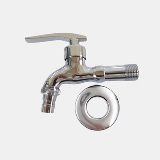 Vòi nước, vòi hồ, vòi máy giặt RANCO chất liệu đồng mạ Chrome cao cấp thiết kế hiện đại, độc đáo ren 21mm RO-12