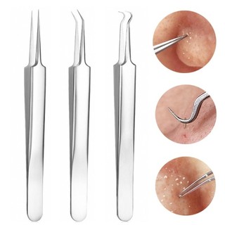 Nhíp gắp mụn trứng cá, cây gắp nặn mụn đầu đen thép không gỉ