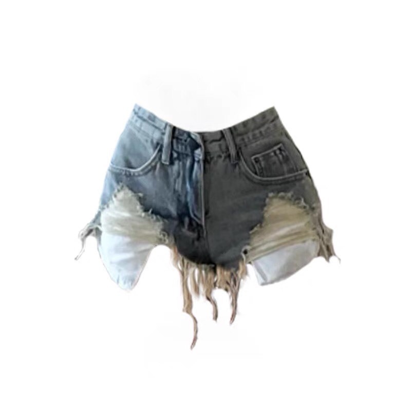 Quần short nữ, quần đùi jeans denim rách tua rua túi hở phong cách trể trung N94 | BigBuy360 - bigbuy360.vn