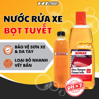 [Mã SKAMLSC1926 giảm 10% đơn 100K] Nước rửa xe SONAX chính hãng đậm đặc siêu bọt chai nhựa 1L nguyên chất HTMotocare