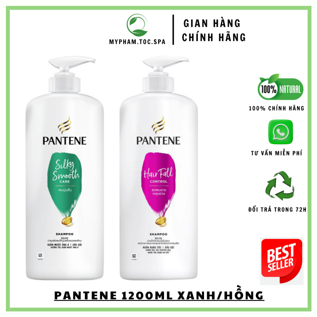 DẦU GỘI PANTENE 1200ML SUÔN MƯỢT NGĂN RỤNG TÓC Myphamtocspa